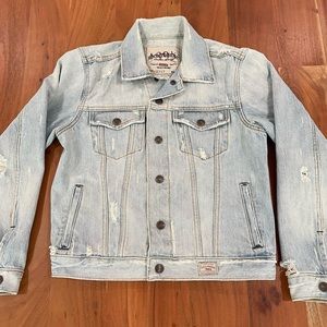 ABERCROMBIE & FITCH DENIM TRUCKER JACKET Size M Lot 00257